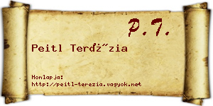 Peitl Terézia névjegykártya